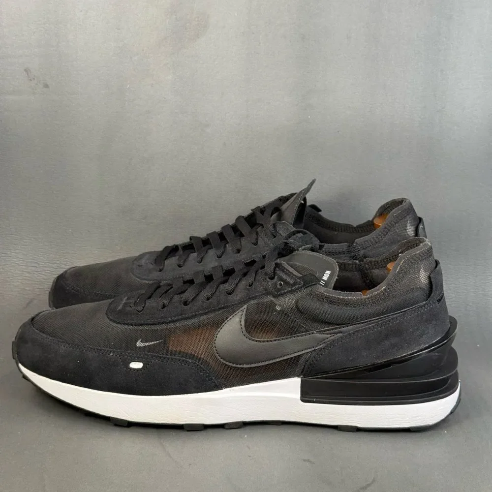 Nike Waffle One Black White athletic sneaker shoes men’s size 15